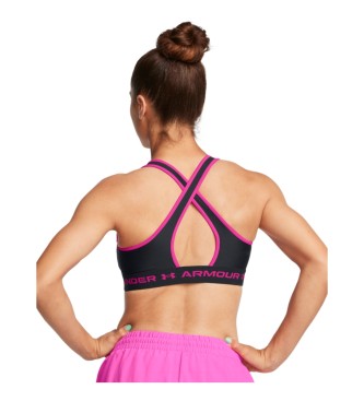 Under Armour Medium support cross back sports bra black