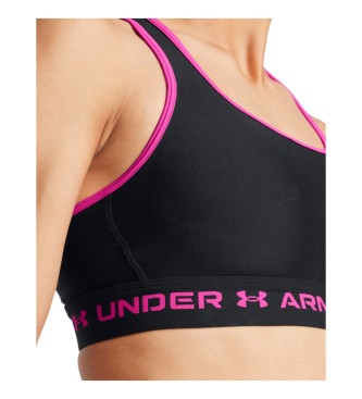 Under Armour Sport-bh med korsrygg och medelstort std, svart