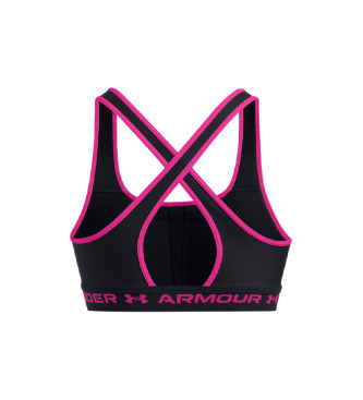 Under Armour Medium support cross back sports bra black