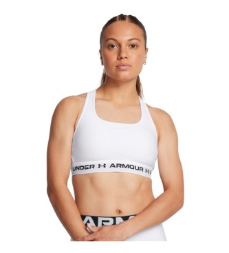 Under Armour Reggiseno sportivo a sostegno medio incrociato bianco