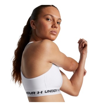 Under Armour Reggiseno sportivo a sostegno medio incrociato bianco