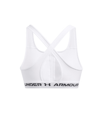 Under Armour Medium ondersteunende sportbeha kruis rug wit