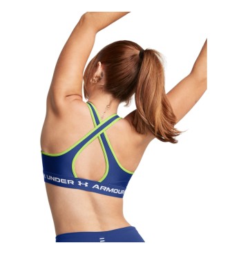 Under Armour Reggiseno sportivo a sostegno medio incrociato blu