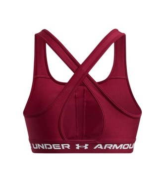 Under Armour Liliowy biustonosz z krzyżem na plecach