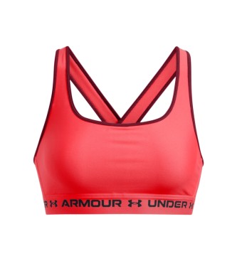 Under Armour Športni nedrček s srednjo podporo in križem na hrbtu, roza