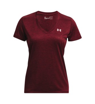 Under Armour UA Tech T-shirt med V-hals rdbrun