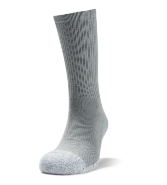 Under Armour HeatGear sokker 3 par pakke sort, hvid, gr, hvid, gr, hvid, gr