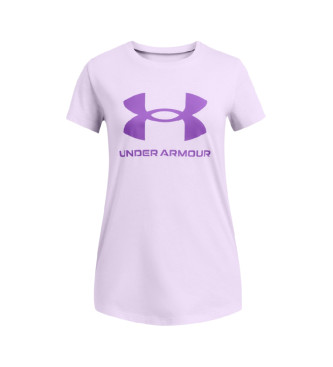 Under Armour Sportstyle T-shirt graficzny liliowy