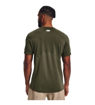 Under Armour HeatGear Fitted Korte Mouw T-shirt groen
