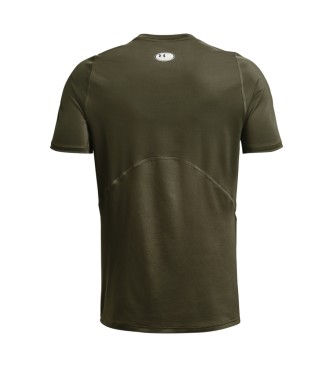 Under Armour HeatGear Fitted Korte Mouw T-shirt groen