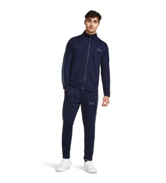 Under Armour Rival navy knitted tracksuit