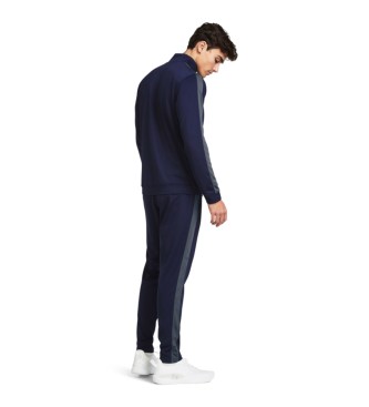 Under Armour Rival navy knitted tracksuit