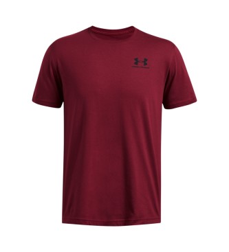 Under Armour T-shirt a maniche corte con logo marrone sul petto a sinistra