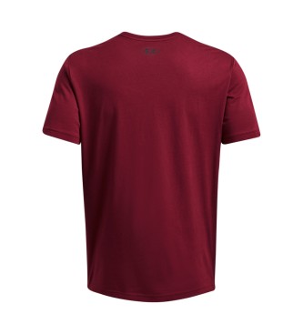 Under Armour T-shirt a maniche corte con logo marrone sul petto a sinistra