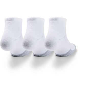 Under Armour HeatGear Low Socks 3 Pair Pack white