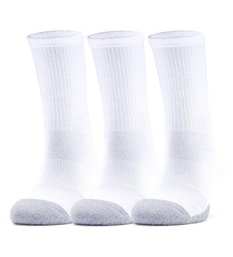 Under Armour HeatGear Socks 3 Pair Pack branco