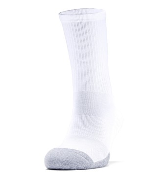Under Armour HeatGear Socks 3 Pair Pack white