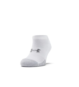 Under Armour HeatGear No Show Socks Pack de 3 paires blanc