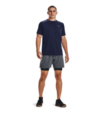 Under Armour UA Tech 2.0 kortrmad t-shirt med textur i marinbl frg