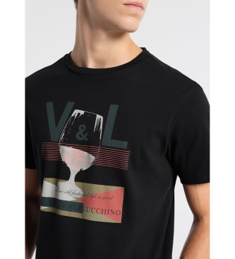 Victorio & Lucchino, V&L Camiseta  Grafica Brandy negro