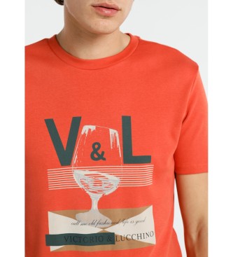 Victorio & Lucchino, V&L Grafica Brandy T-shirt rouge