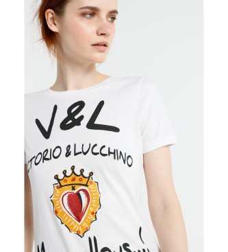 Victorio & Lucchino, V&L Camiseta Pinzas J, Adore blanco