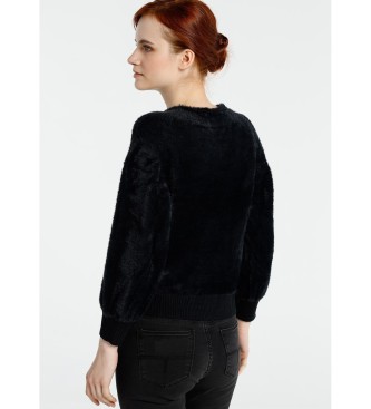 Victorio & Lucchino, V&L Fake Feather Logo sweater black