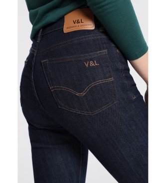 Victorio & Lucchino, V&L Denim Rinse donker marine skinny jeans
