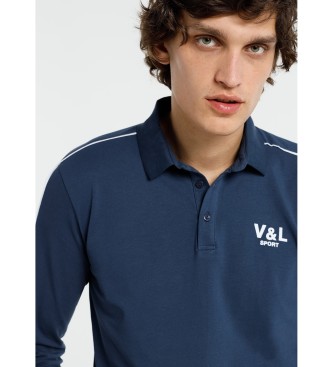 Victorio & Lucchino, V&L Polo manica lunga V&L Sport blu navy