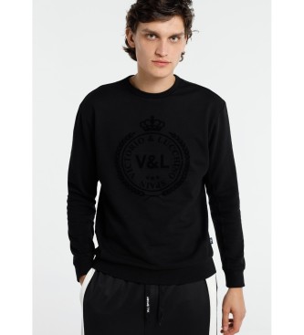 Victorio & Lucchino, V&L Sweat-shirt avec logo Heraldic noir