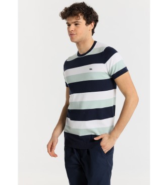 Victorio & Lucchino, V&L Tricolour striped short-sleeved T-shirt