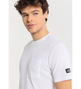 Victorio & Lucchino, V&L T-shirt  manches courtes avec poche plaque blanche