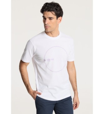 Victorio & Lucchino, V&L Kortrmad T-shirt med vit cirkulr design p brstet