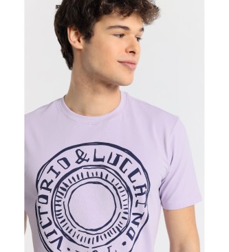 Victorio & Lucchino, V&L T-shirt a maniche corte con disegno logo color antracite