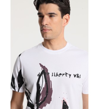 Victorio & Lucchino, V&L Grafica Liberty T-shirt wit