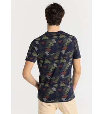 Victorio & Lucchino, V&L T-shirt met camouflageprint en korte mouwen
