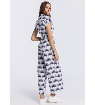 Victorio & Lucchino, V&L Long blue printed jumpsuit