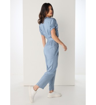 Victorio & Lucchino, V&L Long jumpsuit with blue belt