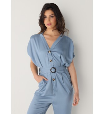 Victorio & Lucchino, V&L Long jumpsuit with blue belt