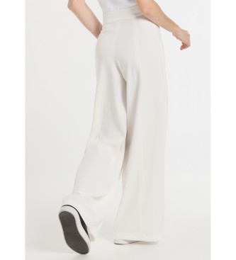 Victorio & Lucchino, V&L Pantalones - Tiro bajo Botones Decorativo| Tallaje en Pulgadas blanco