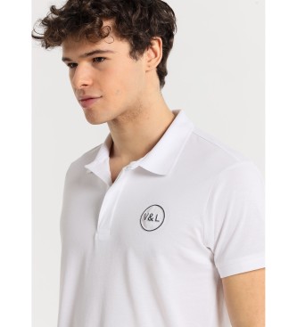 Victorio & Lucchino, V&L Basic polo shirt with hidden buttons white