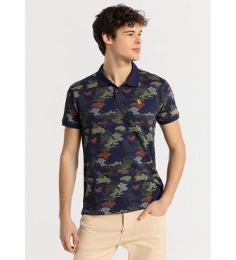 Victorio & Lucchino, V&L Short sleeve polo shirt with camouflage print
