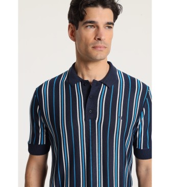 Victorio & Lucchino, V&L V&LUCCHINO - Short sleeve polo shirt with vertical navy stripes