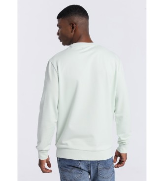 Victorio & Lucchino, V&L Box neck sweatshirt without hood green