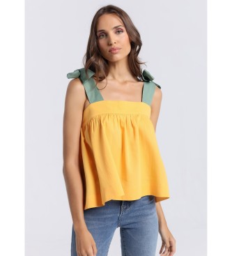 Victorio & Lucchino, V&L Top with yellow shoulder ties