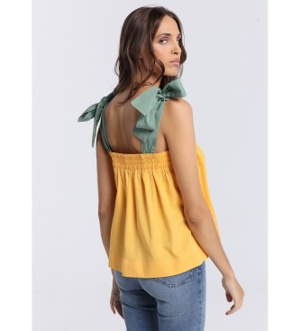 Victorio & Lucchino, V&L Top with yellow shoulder ties