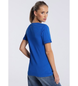 Victorio & Lucchino, V&L T-shirt de manga curta 132504 Azul