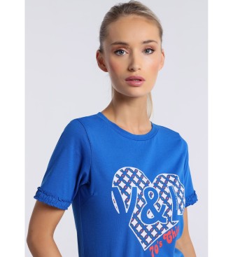 Victorio & Lucchino, V&L T-shirt à manches courtes 132504 Bleu