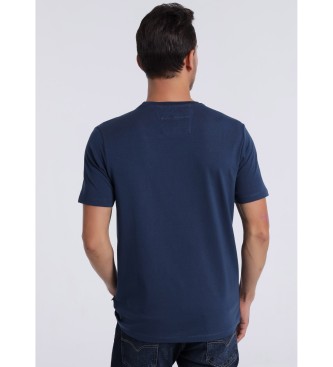 Victorio & Lucchino, V&L T-shirt de manga curta 132418 Marinha