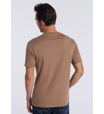Victorio & Lucchino, V&L Kurzarm-T-Shirt 132428 Braun